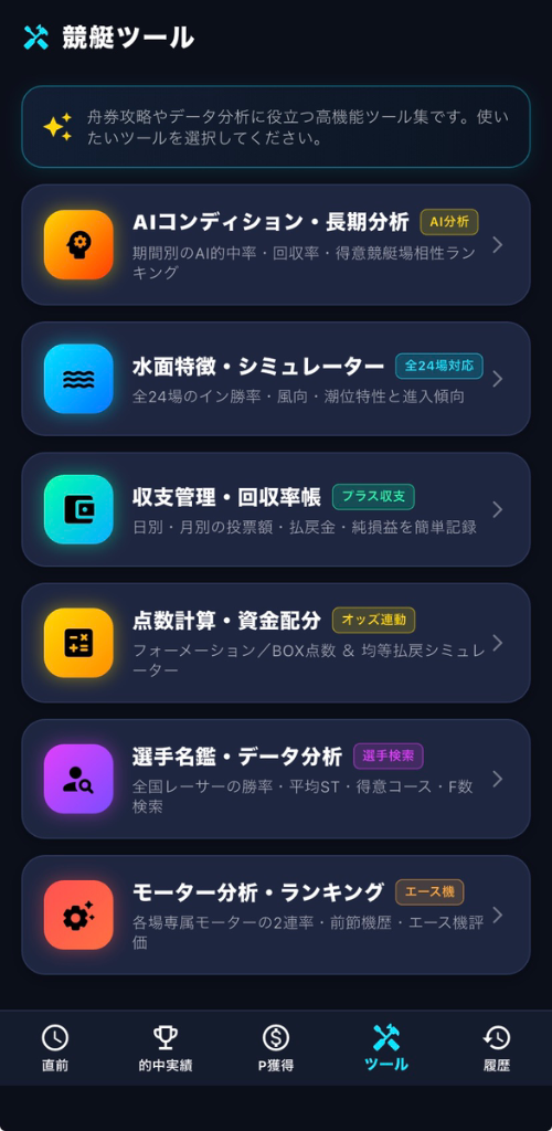 競艇ツール一覧